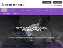 Tablet Screenshot of construction1stclass.com